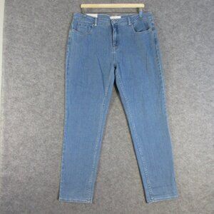 White Label Women Brompton Boyfriend Fit Jeans Relaxed Slim Mid Rise 15 Blue 494
